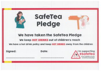 SafeTea pledge for children centre/nursery/play group
